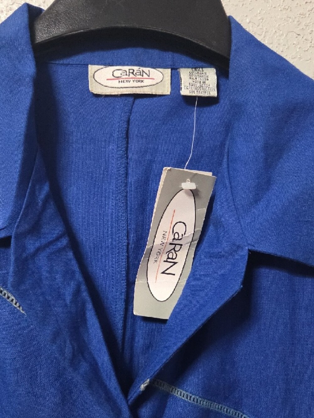 Caren Sleeveless Button-Down Top in Royal Blue P2p 26 Long 30.  2 xl Size. - Picture 2 of 5